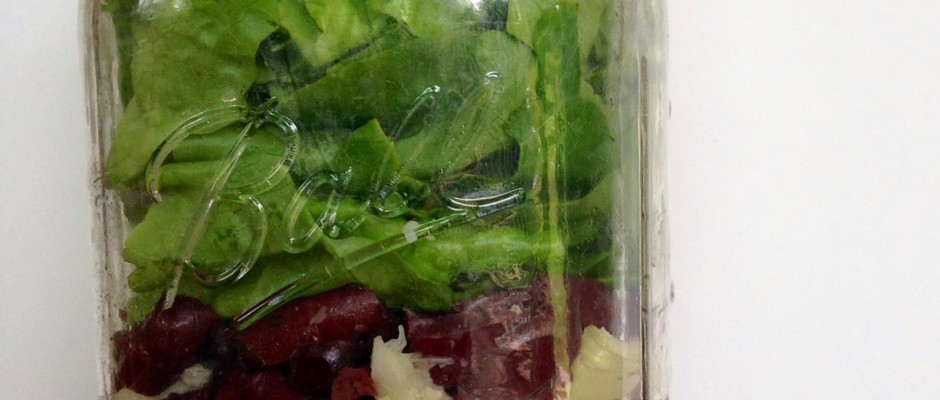 Italian Chickpea Salad in a Jar