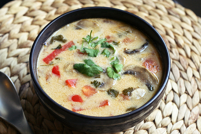Tom Kha Gai Soup (Hot & Sour Soup)