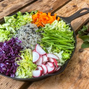 Chopped Salad with Sesame Ginger Dressing
